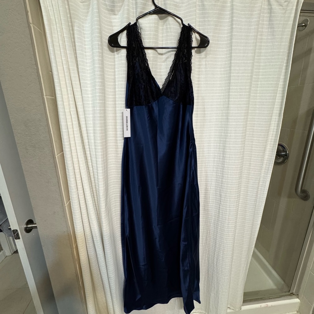 Princess Polly Voila Lace Maxi Dress - Navy